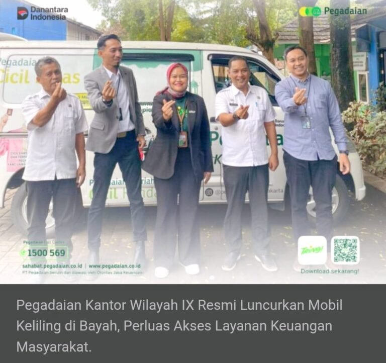 Pegadaian Kantor Wilayah IX Resmi Luncurkan Mobil Keliling di Bayah, Perluas Akses Layanan Keuangan Masyarakat