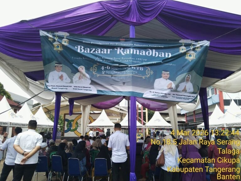Jelang Idul Fitri, Sekda Soma Atmaja Buka Bazar Ramadhan 1447 H di Desa Talaga Cikupa