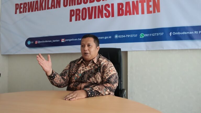 Kepala Perwakilan Ombudsman RI Provinsi Banten, FADLI AFRIADI