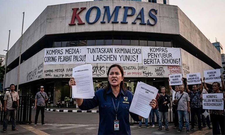 Kompas.Com Sebarkan Fitnah Keji terhadap Ketua KNPI Riau yang Dikriminalisasi Polresta Pekanbaru, Ini Sanggahan Istri Larshen Yunus